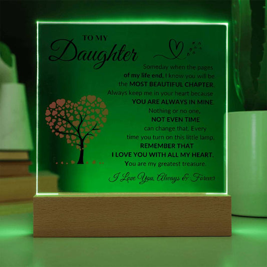 To My Daughter | Printed Square Acrylic